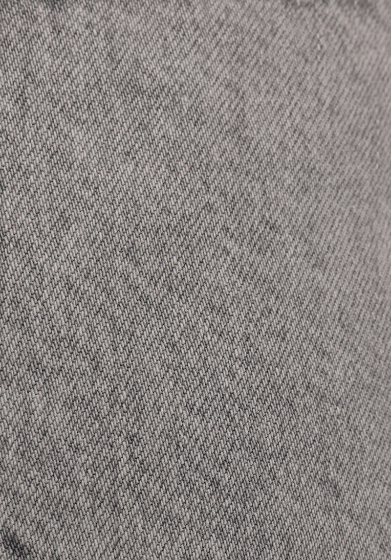 Mom Fit Yüksel Bel Düz Kadın Grey Denim Jean Şort