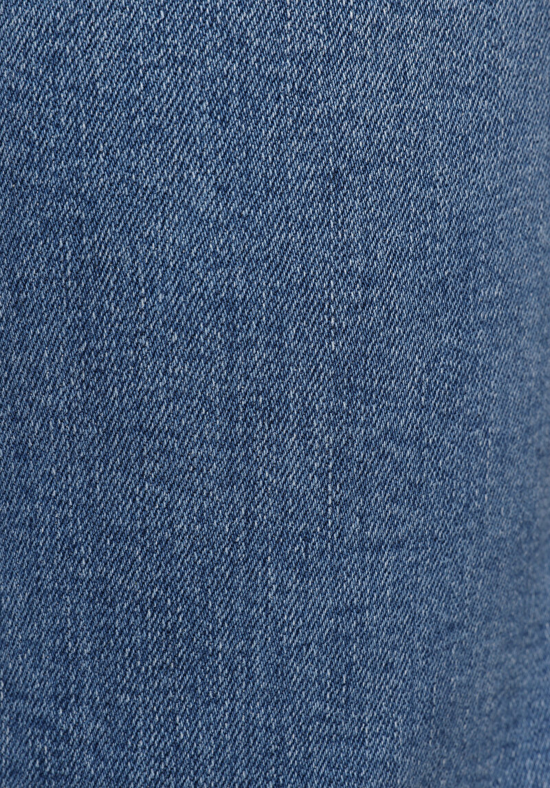 Slim Fit   Kadın Mid İndigo Denim Jean Pantolon