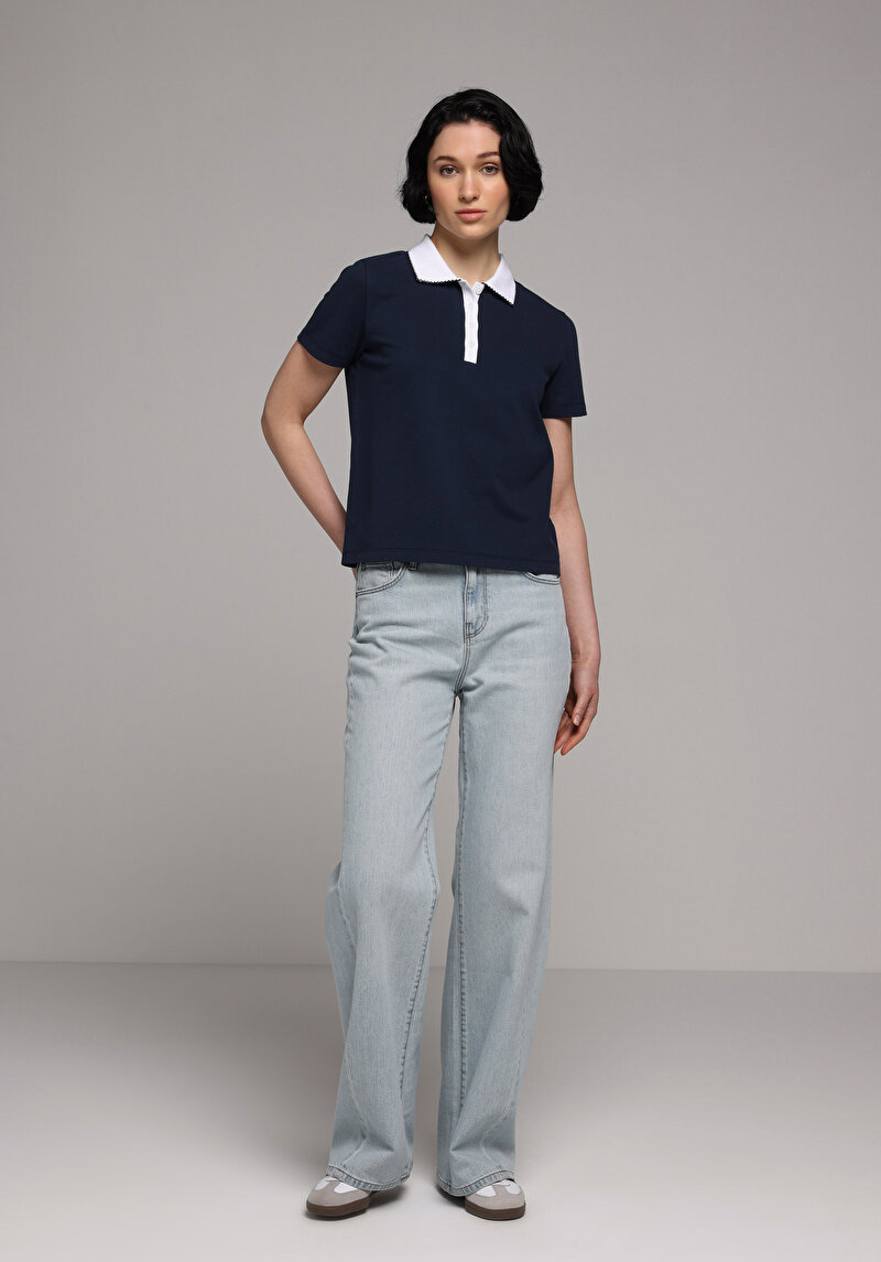 Regular Fit Kadın Light İndigo Denim Jean Pantolon