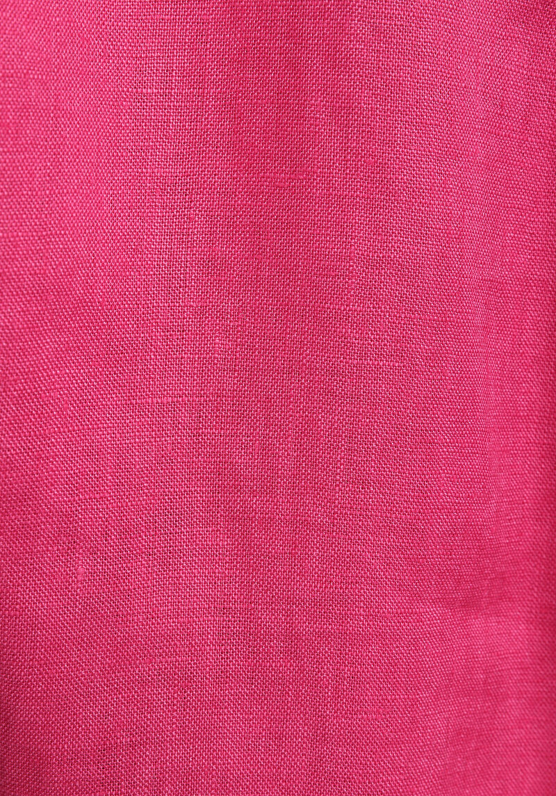 Fashion Fit Shirt Neck Düz Kadın Pembe ¾ Kol Gömlek