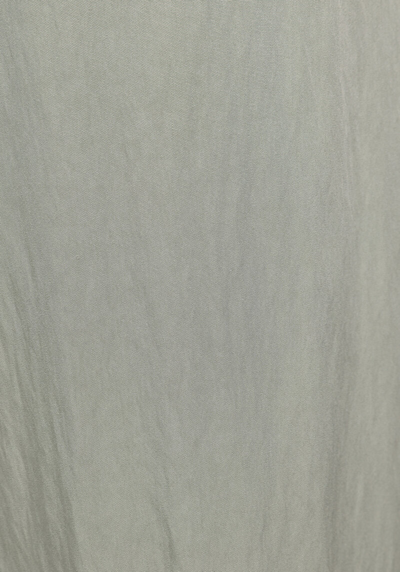 Midi Düz  Kadın Yeşil Etek