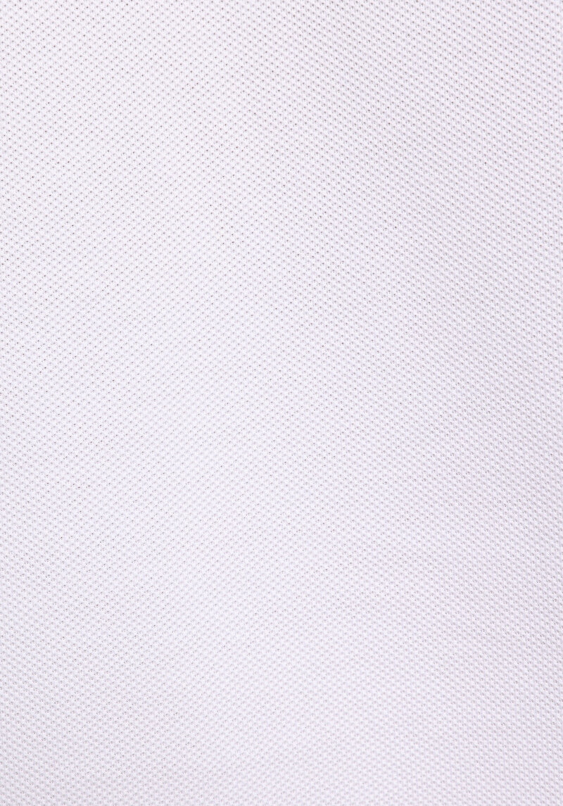 Regular Fit Polo Yaka Düz Kadın Beyaz Kısa Kol Tişört