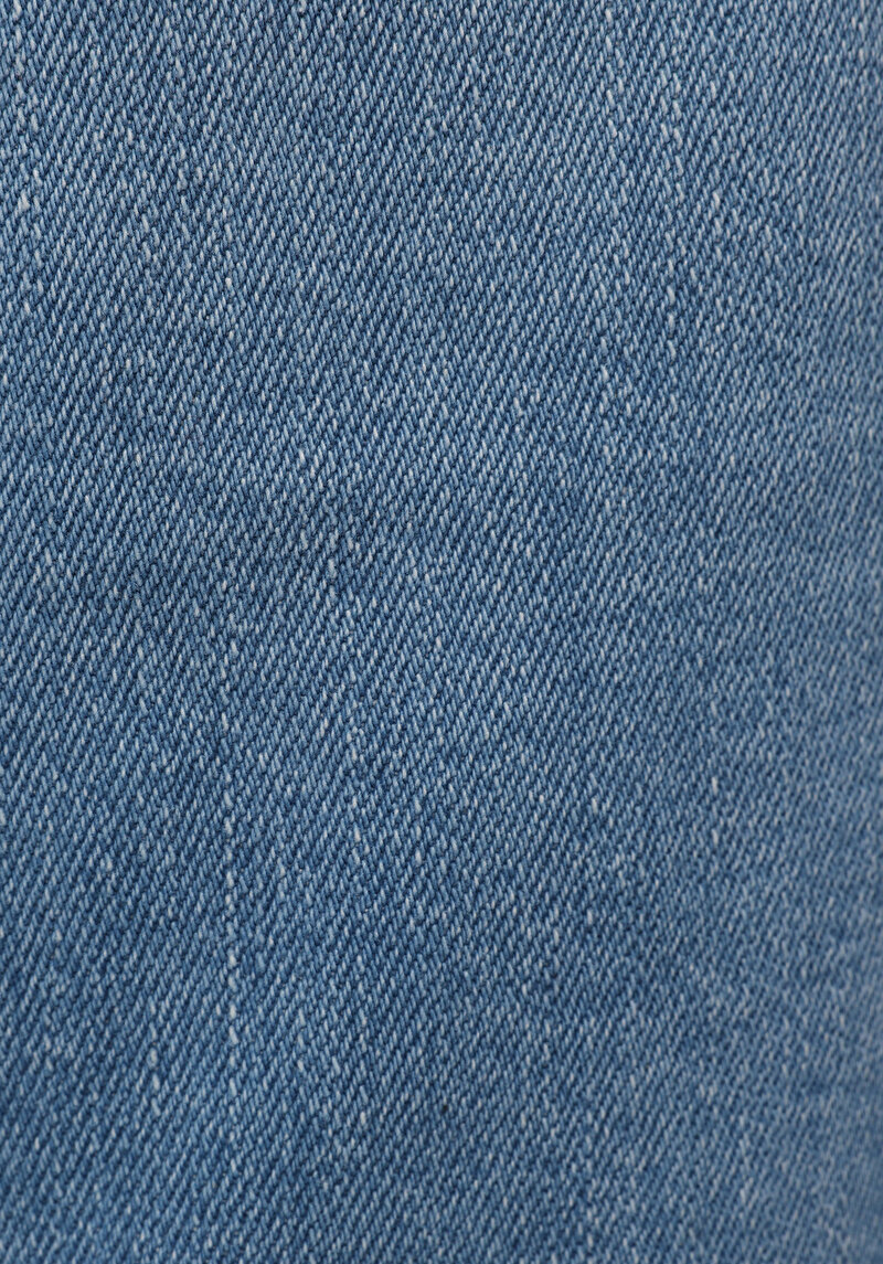 Straight Fit Düşük Bel Düz Erkek Light İndigo Denim Jean Şort