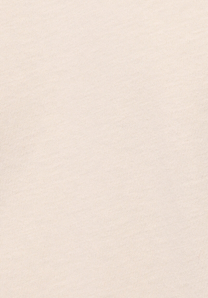 Comfort Fit Yuvarlak Yaka Düz Erkek Bej Kısa Kol Tişört