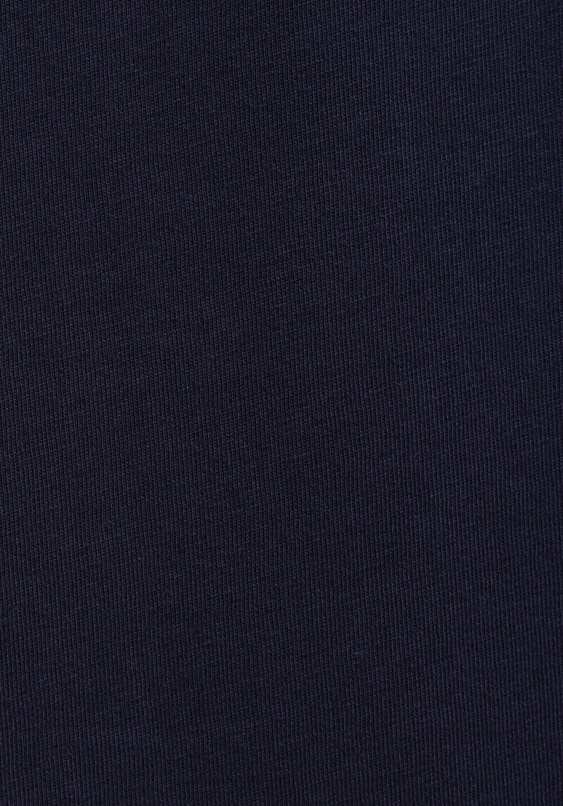 Regular Fit Yuvarlak Yaka Düz Erkek Lacivert Kısa Kol Tişört