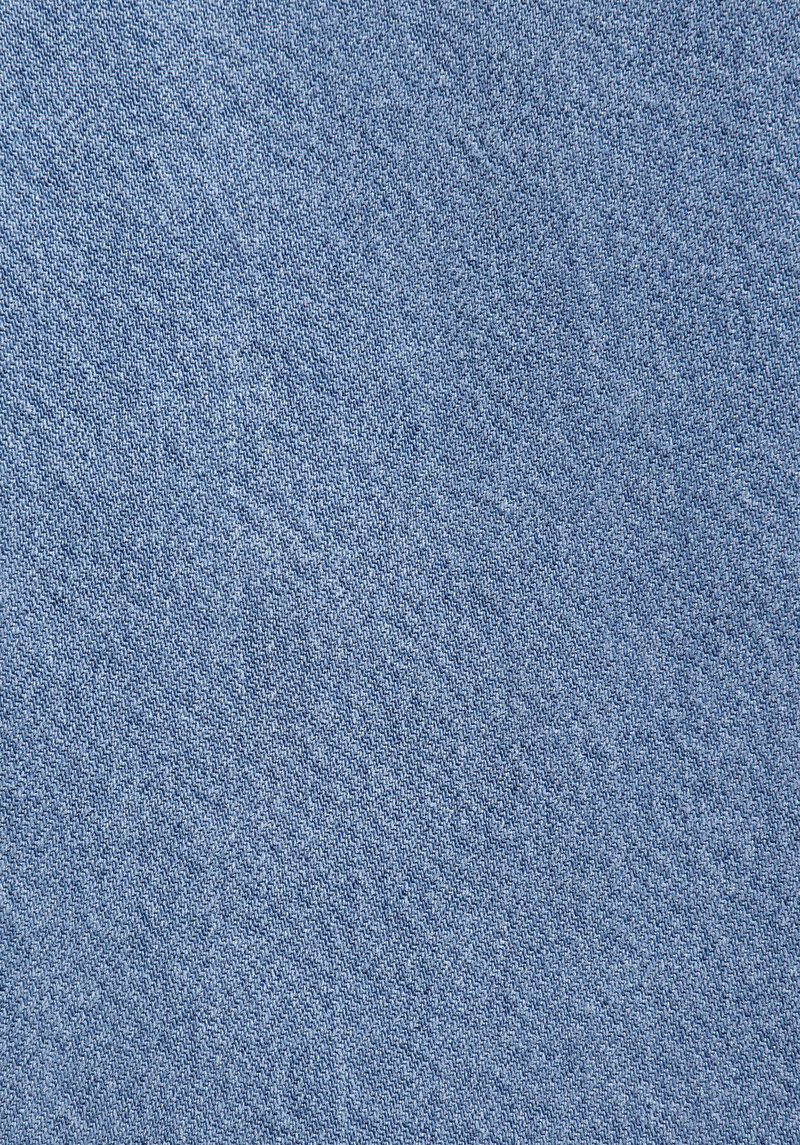 Regular Fit Klasik Yaka Düz Erkek Light İndigo Denim Kısa Kol Gömlek