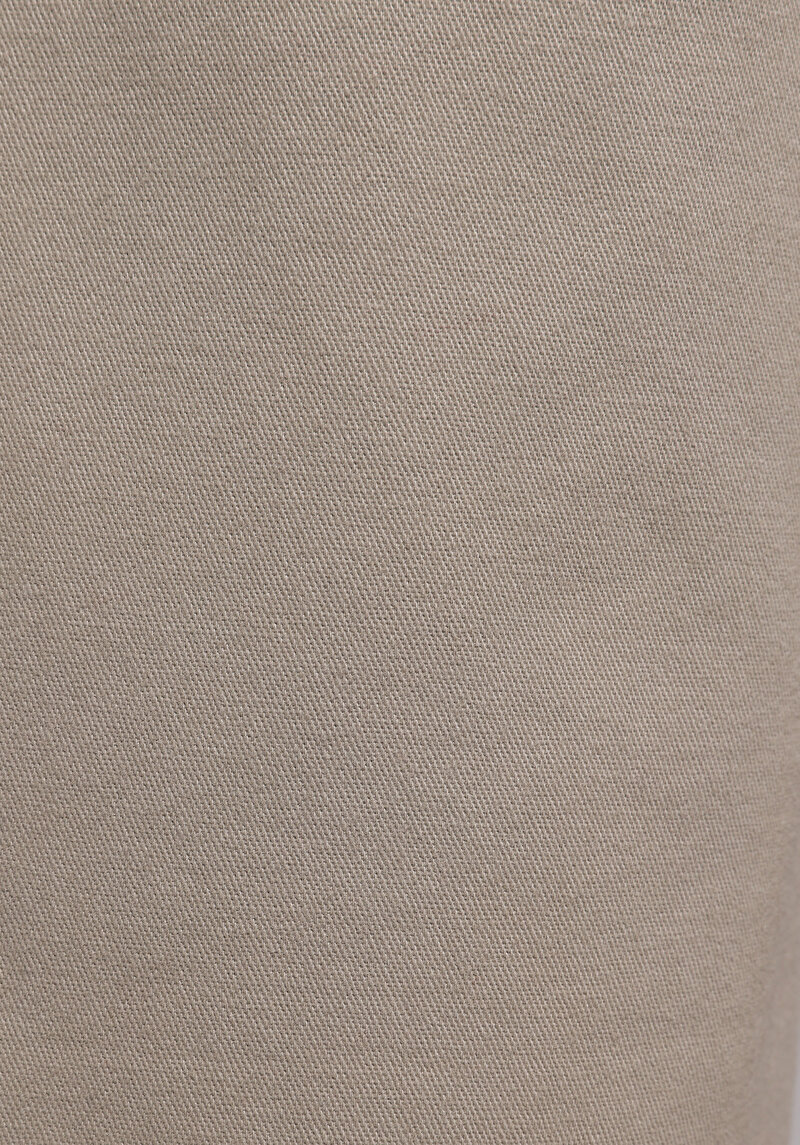 Regular Fit Orta Bel Düz Paça Erkek Bej  Pantolon