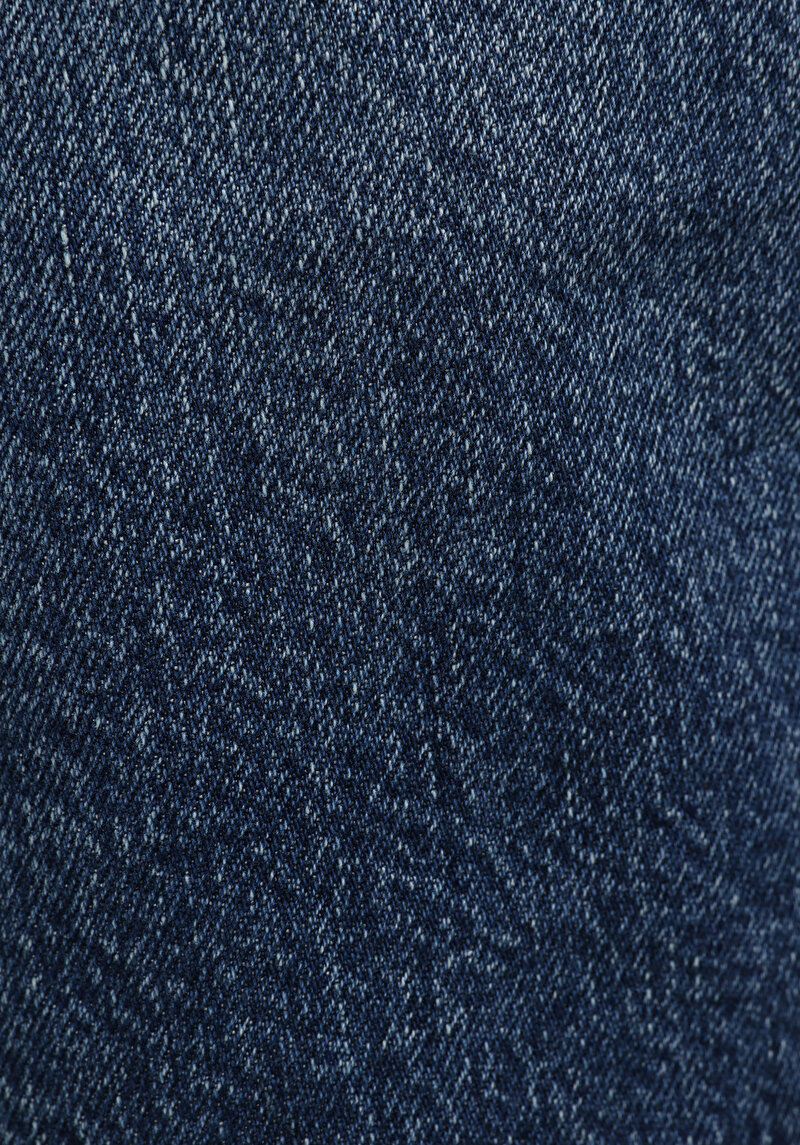 Regular Fit Orta Bel Düz Erkek Mid İndigo Denim Jean Şort