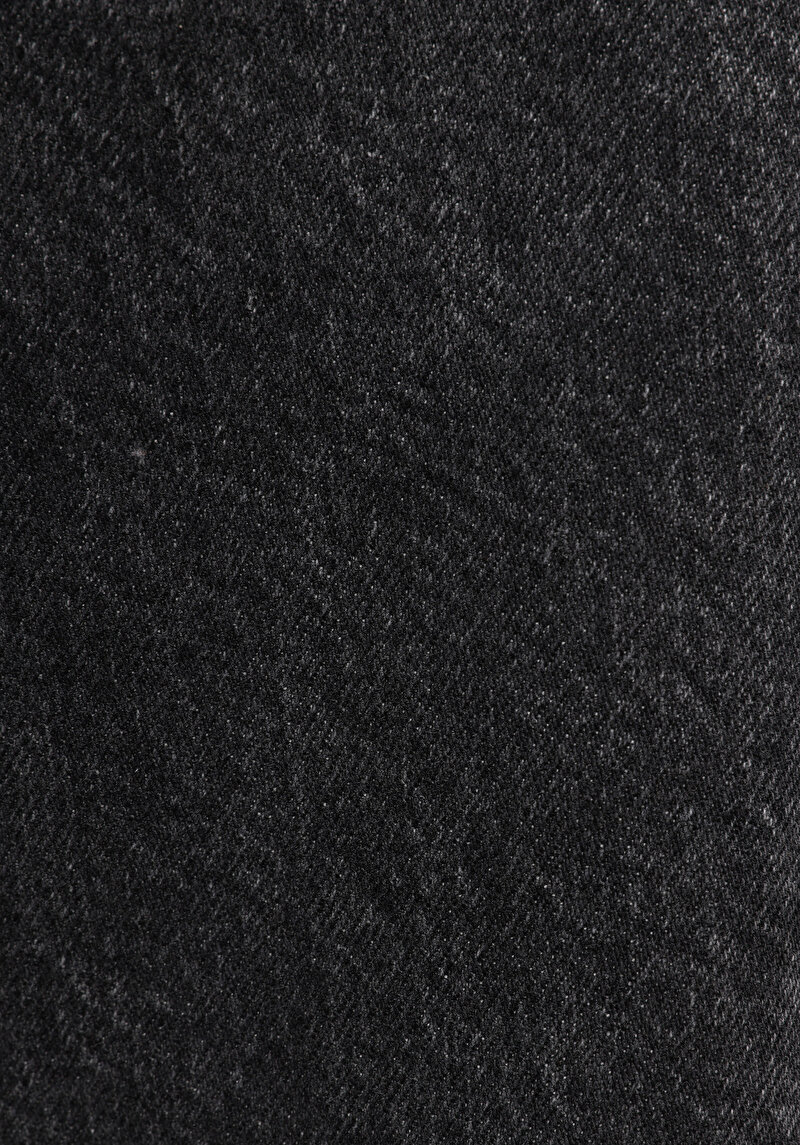 Straight Fit Orta Bel Düz Erkek Black Denim Jean Şort