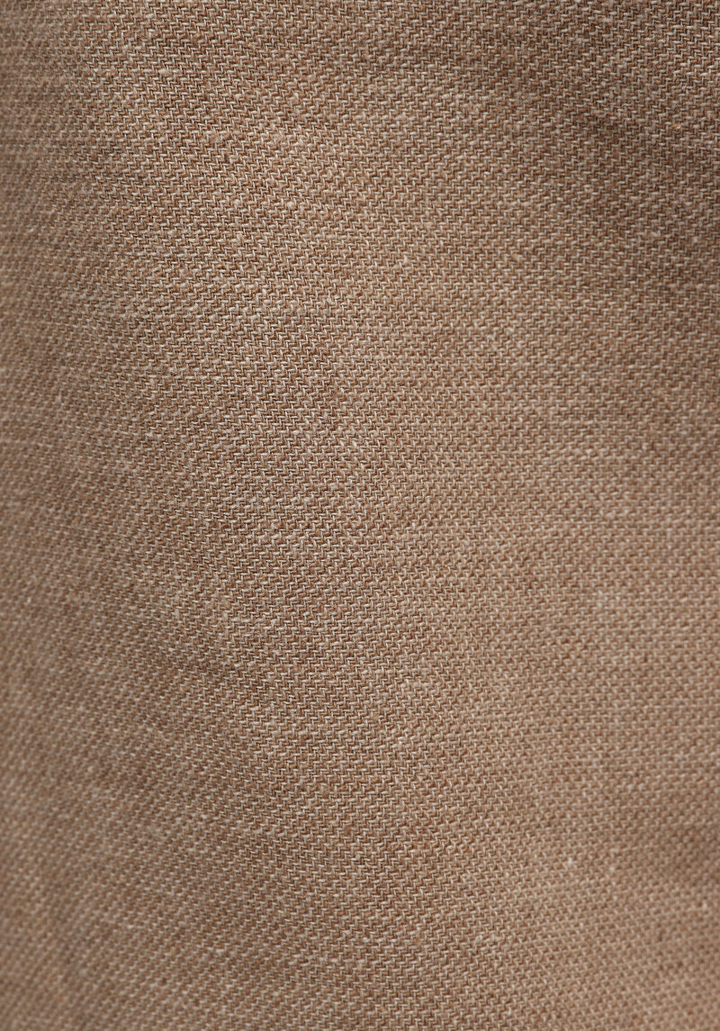 Regular Fit Orta Bel Düz Erkek Kahverengi Şort