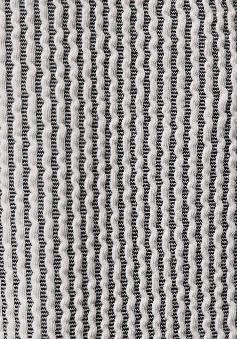 Regular Fit Orta Bel Çizgili Erkek Gri Şort