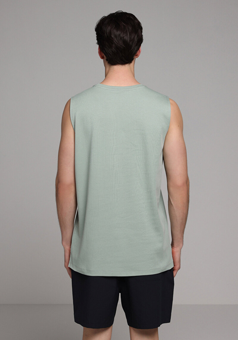 Regular Fit Erkek Yeşil Atlet