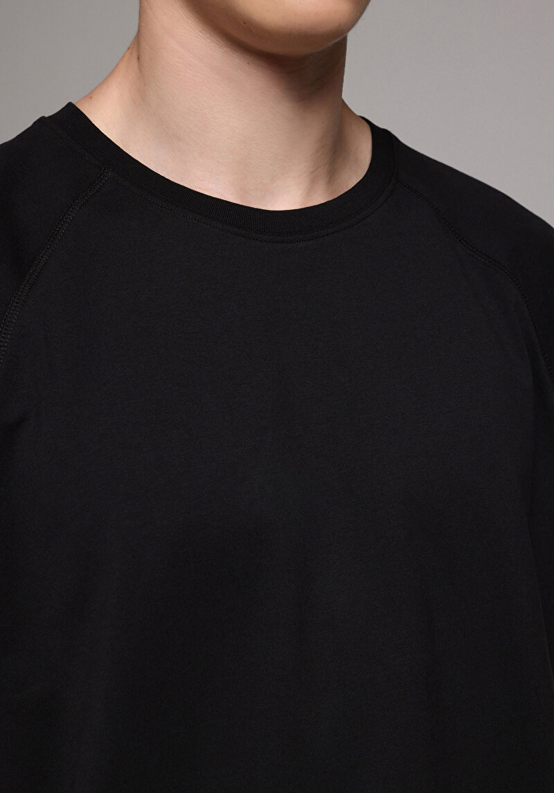 Boxy Fit   Erkek Siyah Atlet