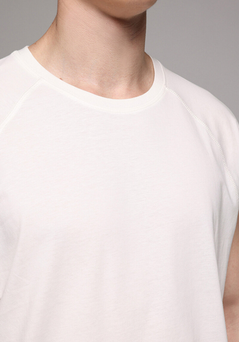 Boxy Fit   Erkek Beyaz Atlet