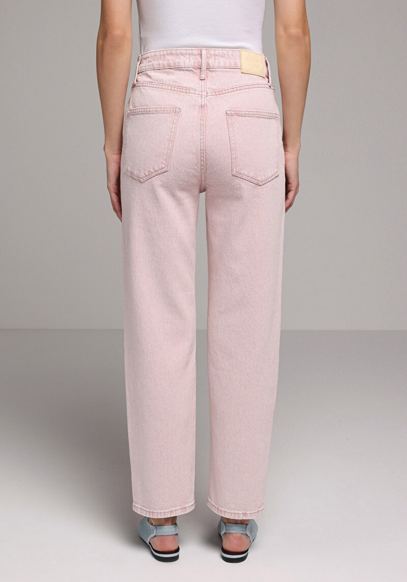 Straight Fit Kadın Colour Denim Jean Pantolon