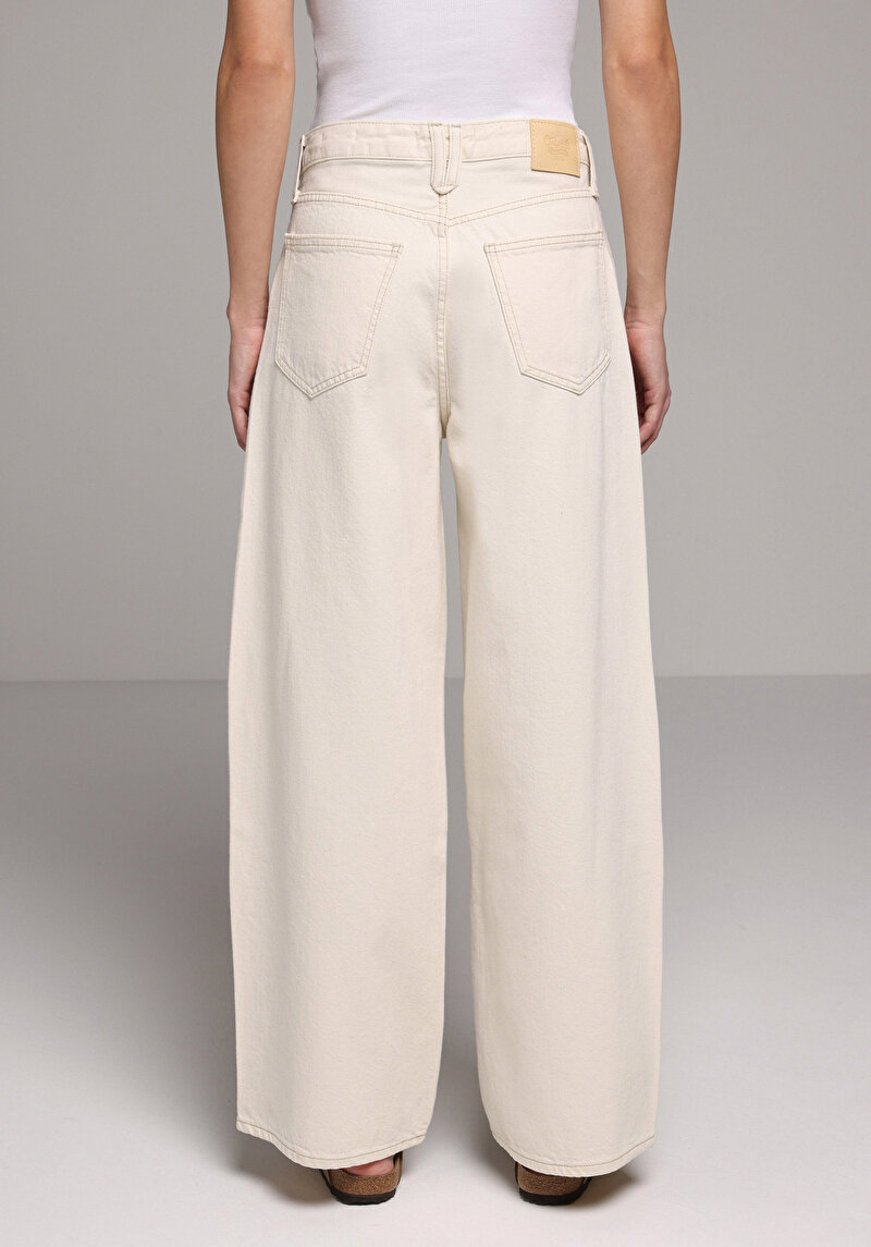 Loose Fit Kadın Colour Denim Jean Pantolon