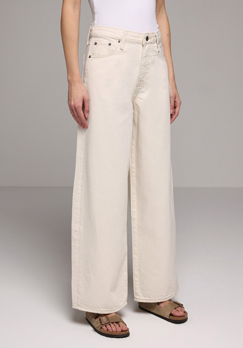 Loose Fit   Kadın Colour Denim Jean Pantolon
