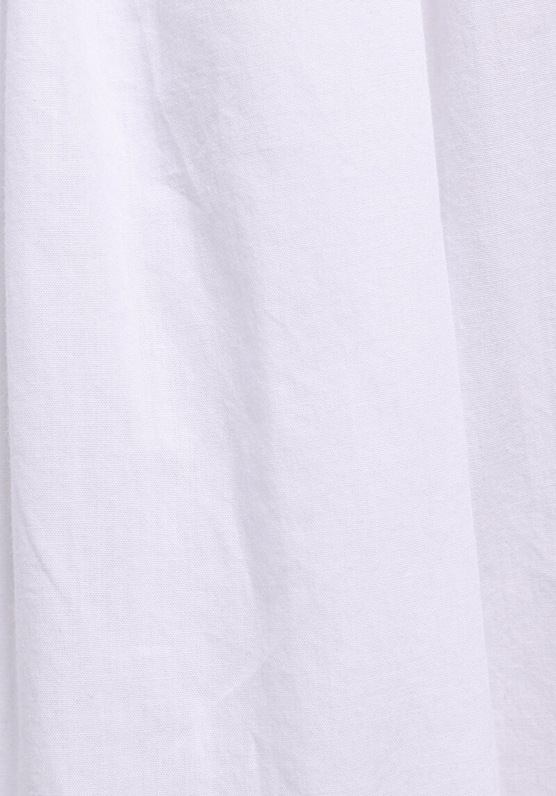 Maxi Length Jakarlı  Kadın Beyaz Etek