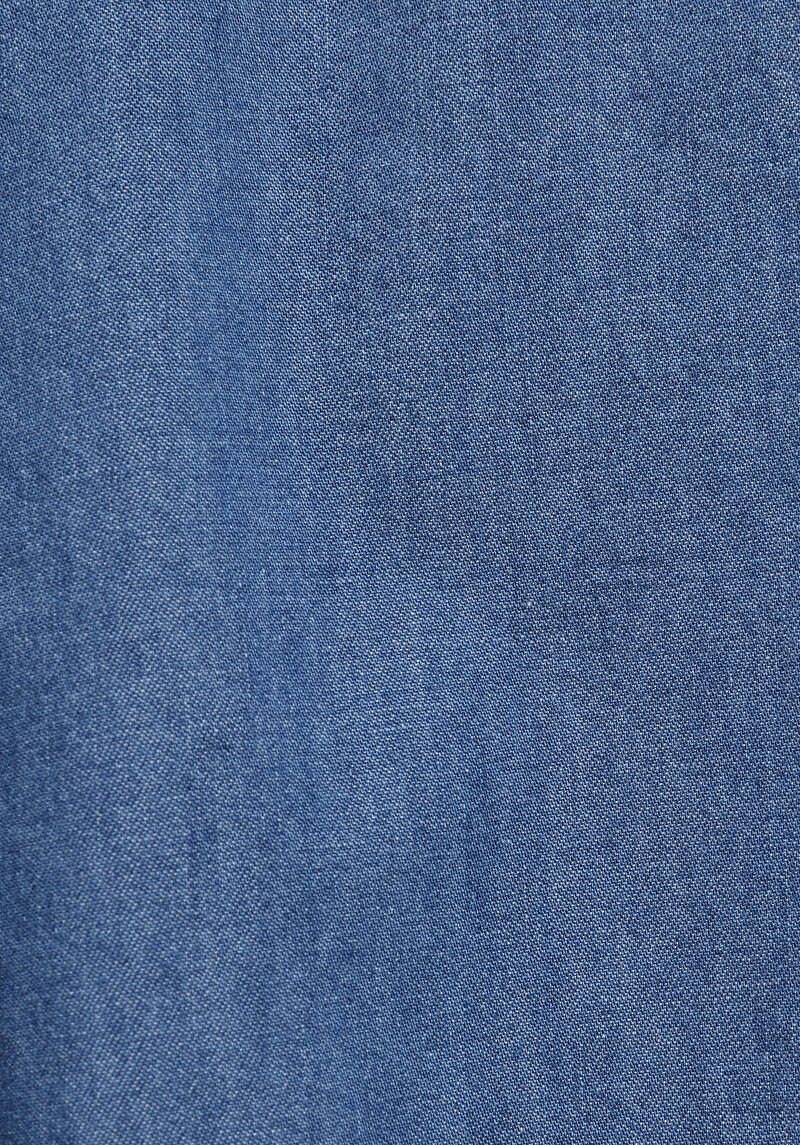 Regular Fit     Kadın Mid İndigo Denim Yelek