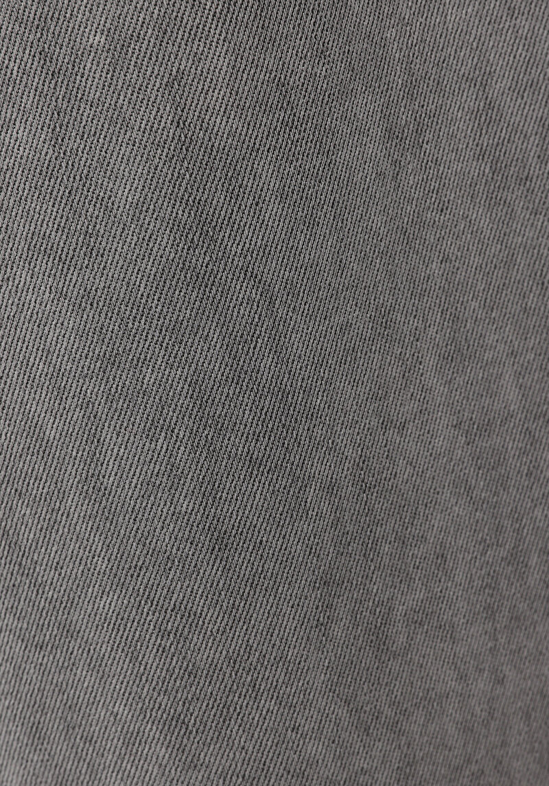 Loose Fit   Kadın Grey Denim Jean Pantolon