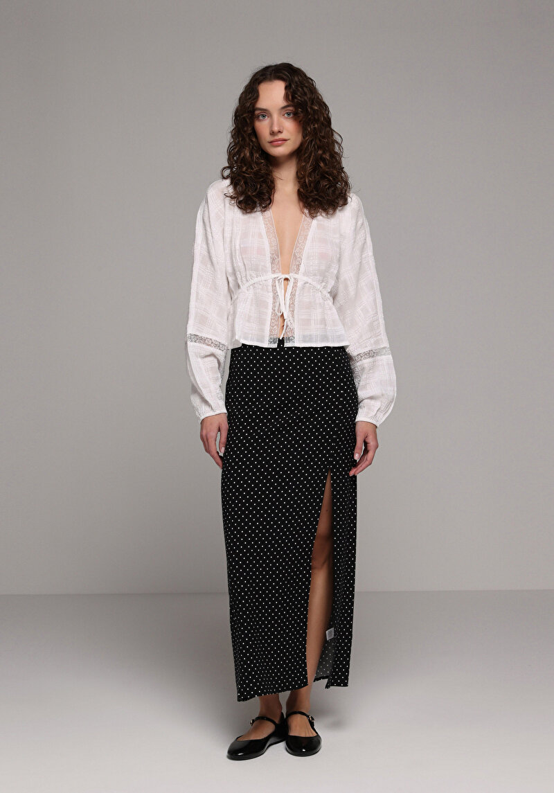 Fashion Fit Kadın Beyaz Gömlek