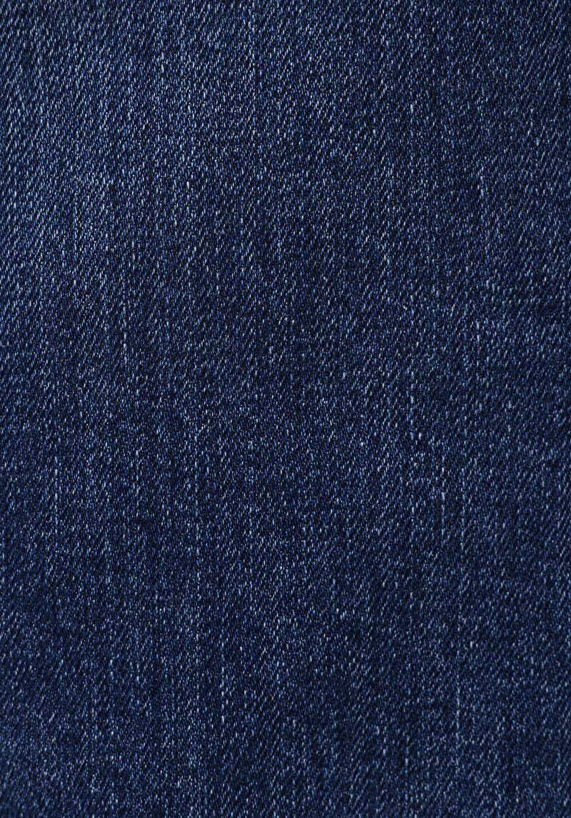 Straight Fit Düşük Bel Düz Paça Erkek Mid İndigo Denim Jean Pantolon