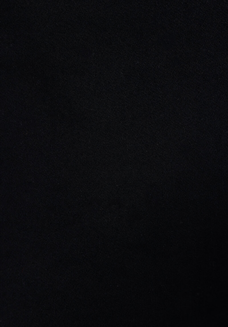 Slim Fit Orta Bel Lastikli Paça Erkek Siyah  Pantolon