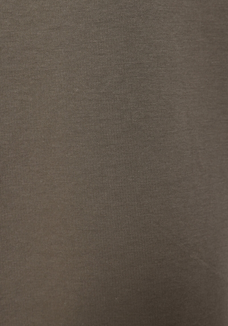 Regular Fit Yuvarlak Yaka Düz Kadın Yeşil Kısa Kol Tişört