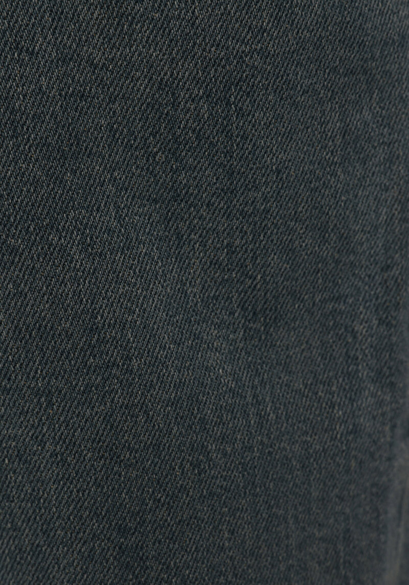 Straight Fit   Kadın Over Dyed Denim Jean Pantolon