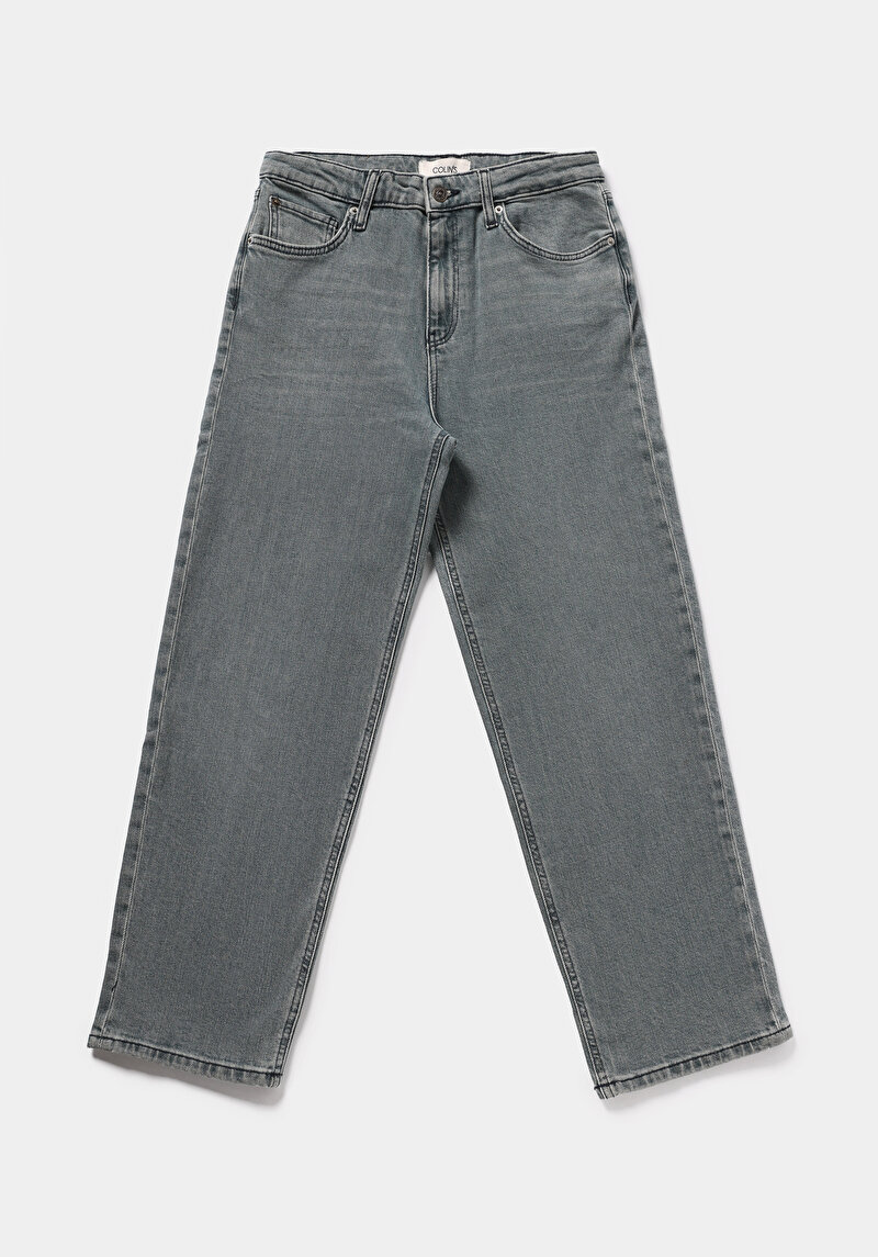 Regular Fit   Kadın Light İndigo Denim Jean Pantolon