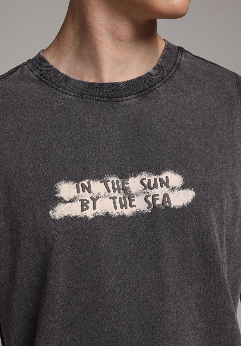 Regular Fit   Erkek Antrasit Atlet