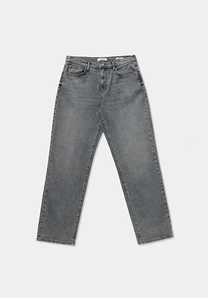 Loose Relaxed Fit   Erkek Green Cast Denim Jean Pantolon