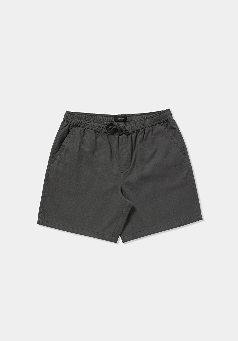 Relaxed Fit Orta Bel Düz Erkek Yeşil Şort