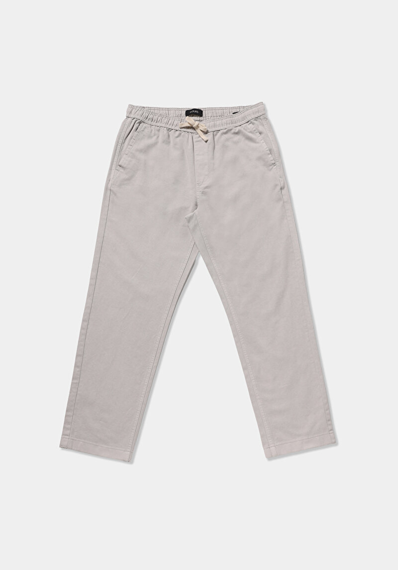 Regular Fit Orta Bel Düz Paça Erkek Taş  Pantolon