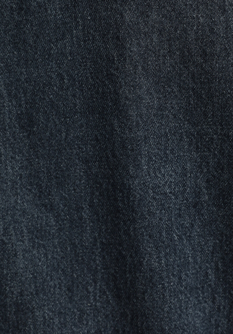 Oversize Fit   Erkek Mid İndigo Denim Shacket