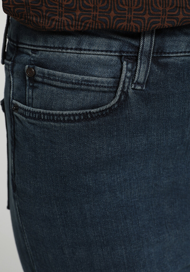 High Rise Super Skinny Fit   Kadın Blue Black Denim Jean Pantolon