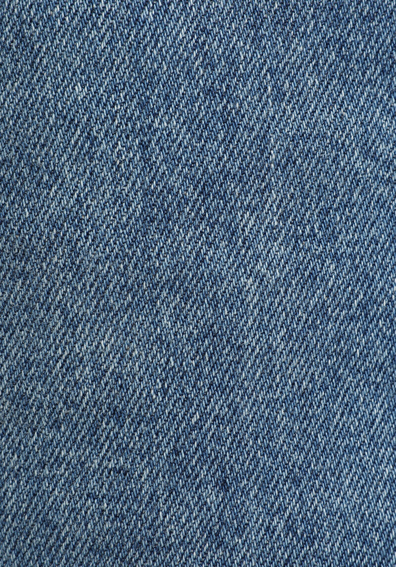 Slim Fit Düz Fermuarlı Kadın Dark İndigo Denim Etek