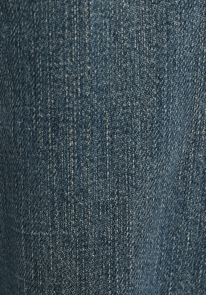 Straight Fit   Erkek Mid İndigo Denim Jean Pantolon