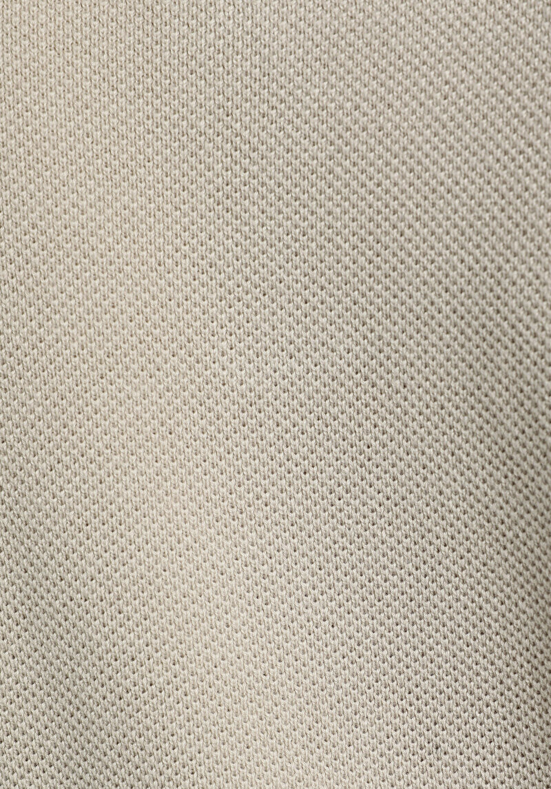 Regular Fit Polo Yaka Düz Erkek Taş Kısa Kol Kazak