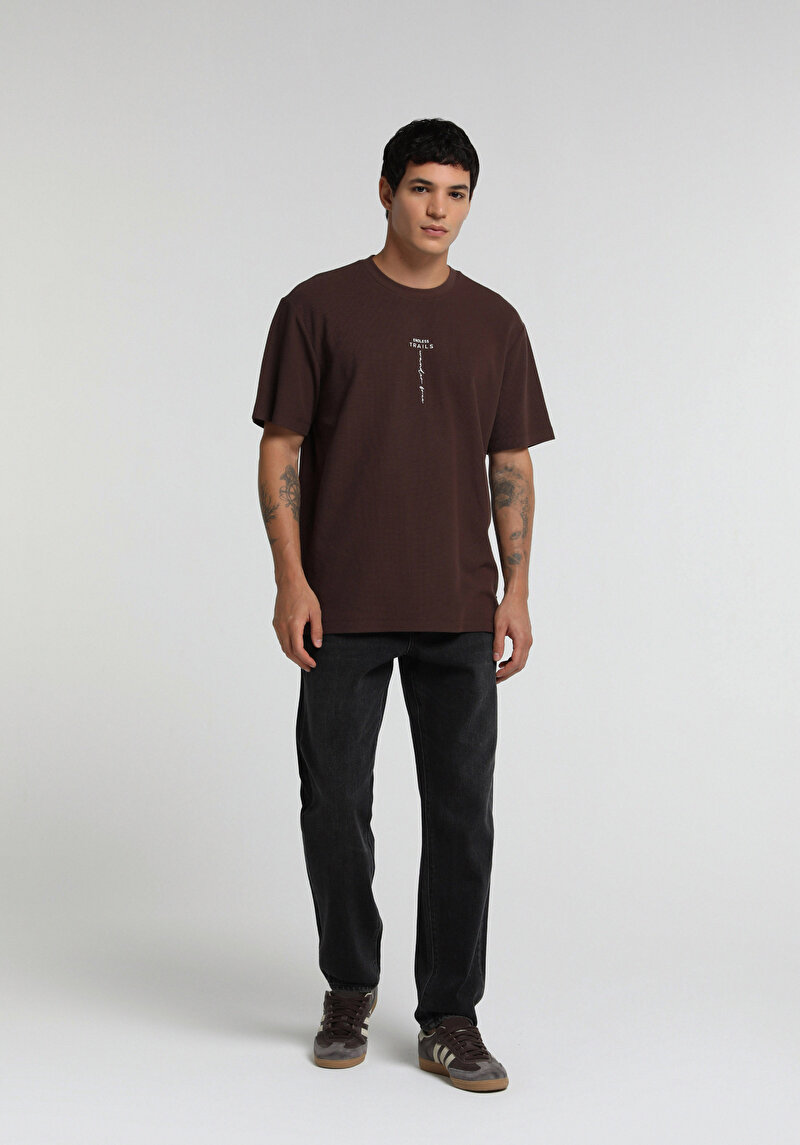 Tapered Fit Erkek Black Black Denim Jean Pantolon