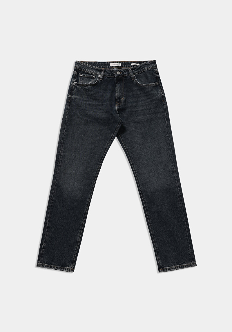 Slim Tapered Fit   Erkek Green Cast Denim Jean Pantolon