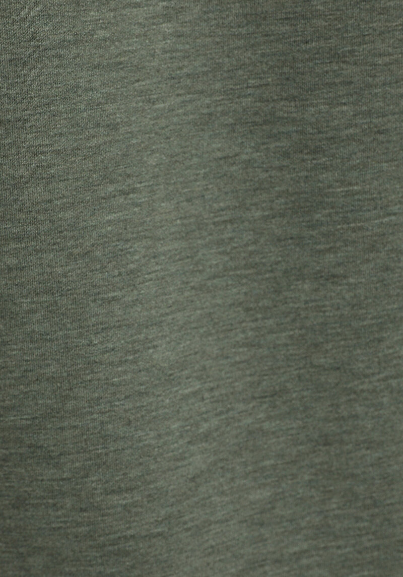 Regular Fit Kapüşonlu Düz Erkek Yeşil Sweatshirt