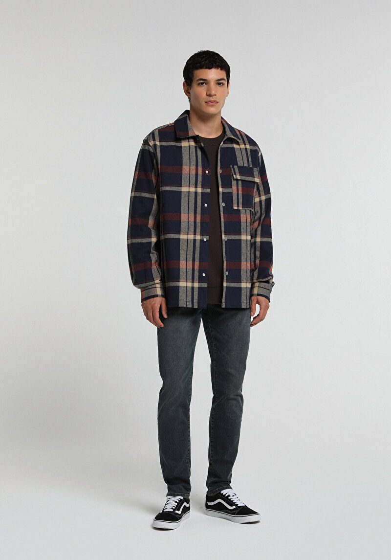 Slim Fit Erkek Over Dyed Denim Jean Pantolon