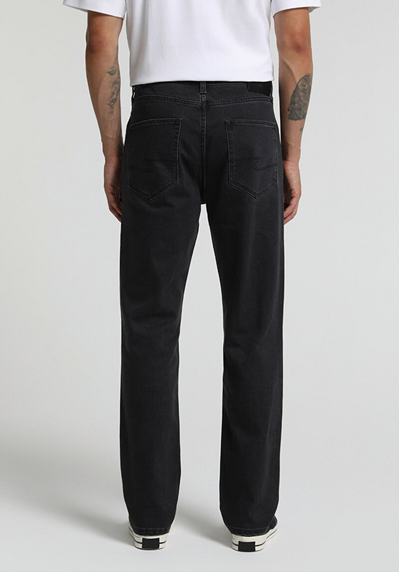 Straight Fit Erkek Anthracite Denim Jean Pantolon