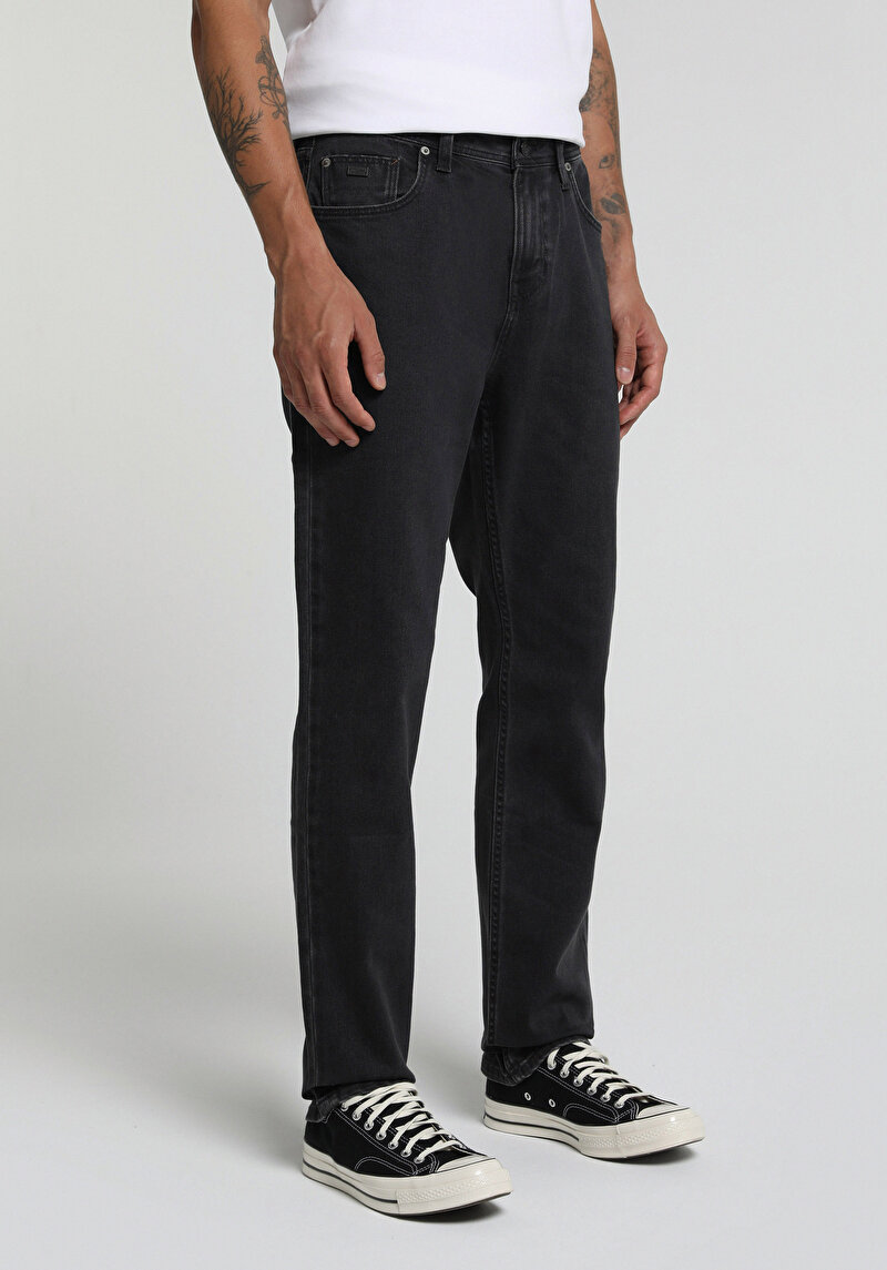 Straight Fit Erkek Anthracite Denim Jean Pantolon