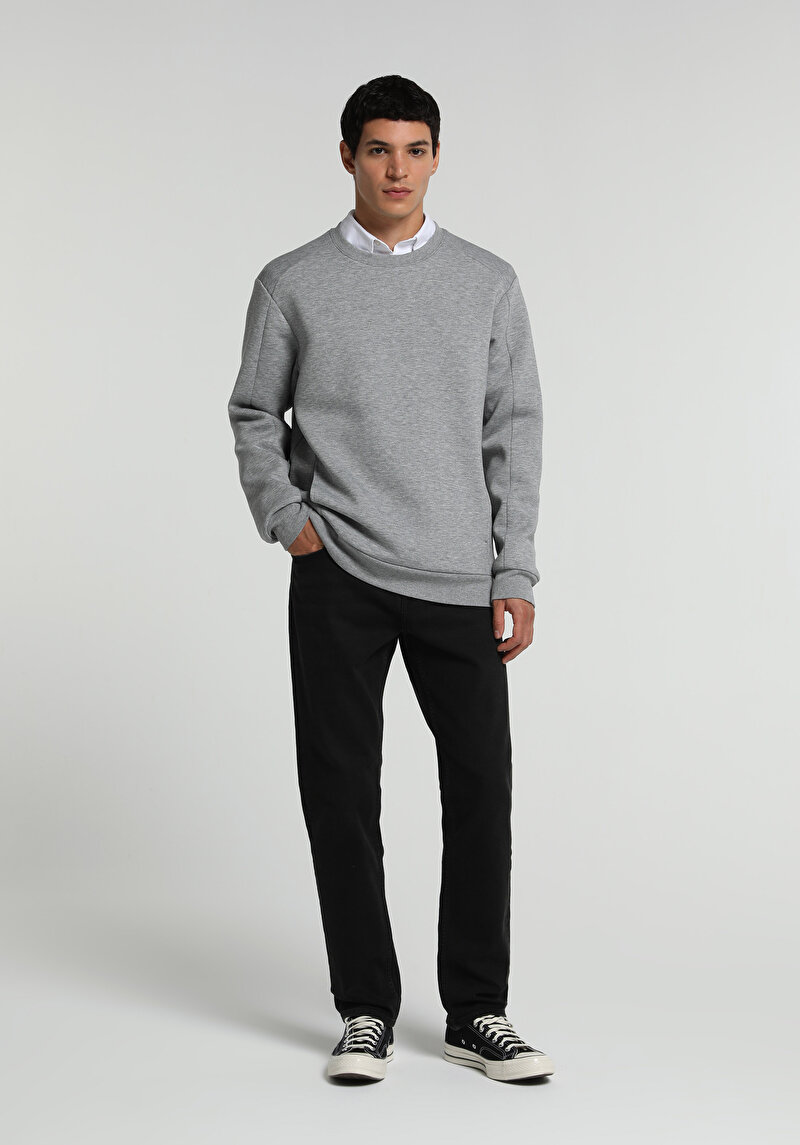Slim Tapered Fit   Erkek Black Black Denim Jean Pantolon