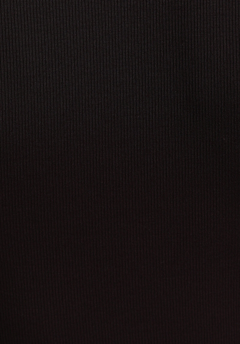 Slim Fit Yuvarlak Yaka Düz Kadın Mor Uzun Kol Tişört