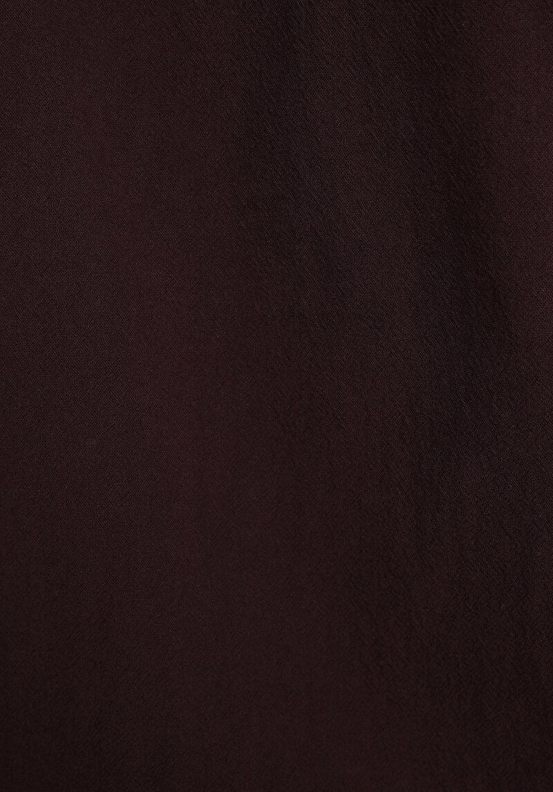Regular Fit Shirt Neck Düz Erkek Bordo Uzun Kol Gömlek