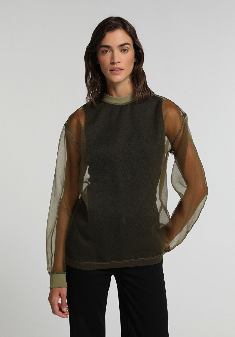 Fashion Fit   Kadın Yeşil  Gömlek