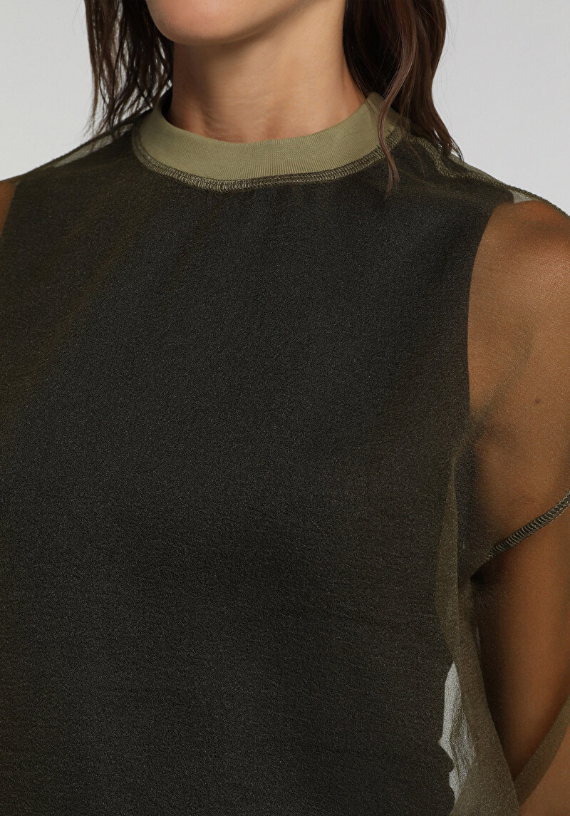 Fashion Fit Kadın Yeşil Gömlek